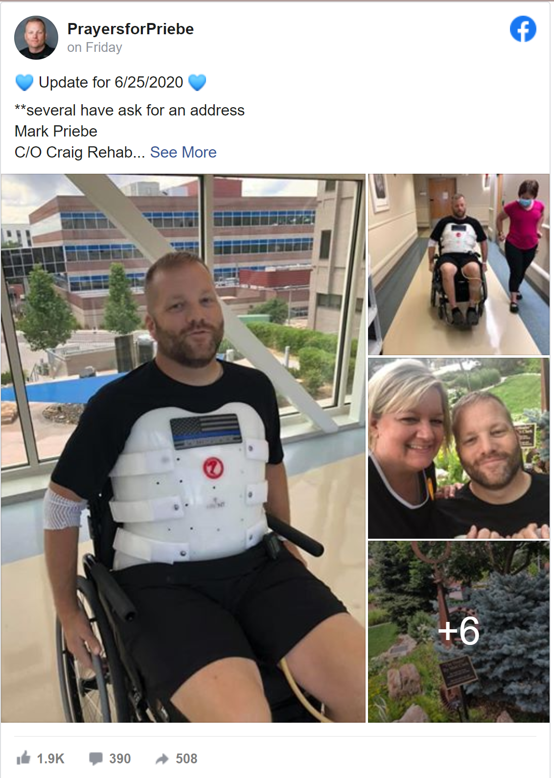 Prayers For Priebe Facebook